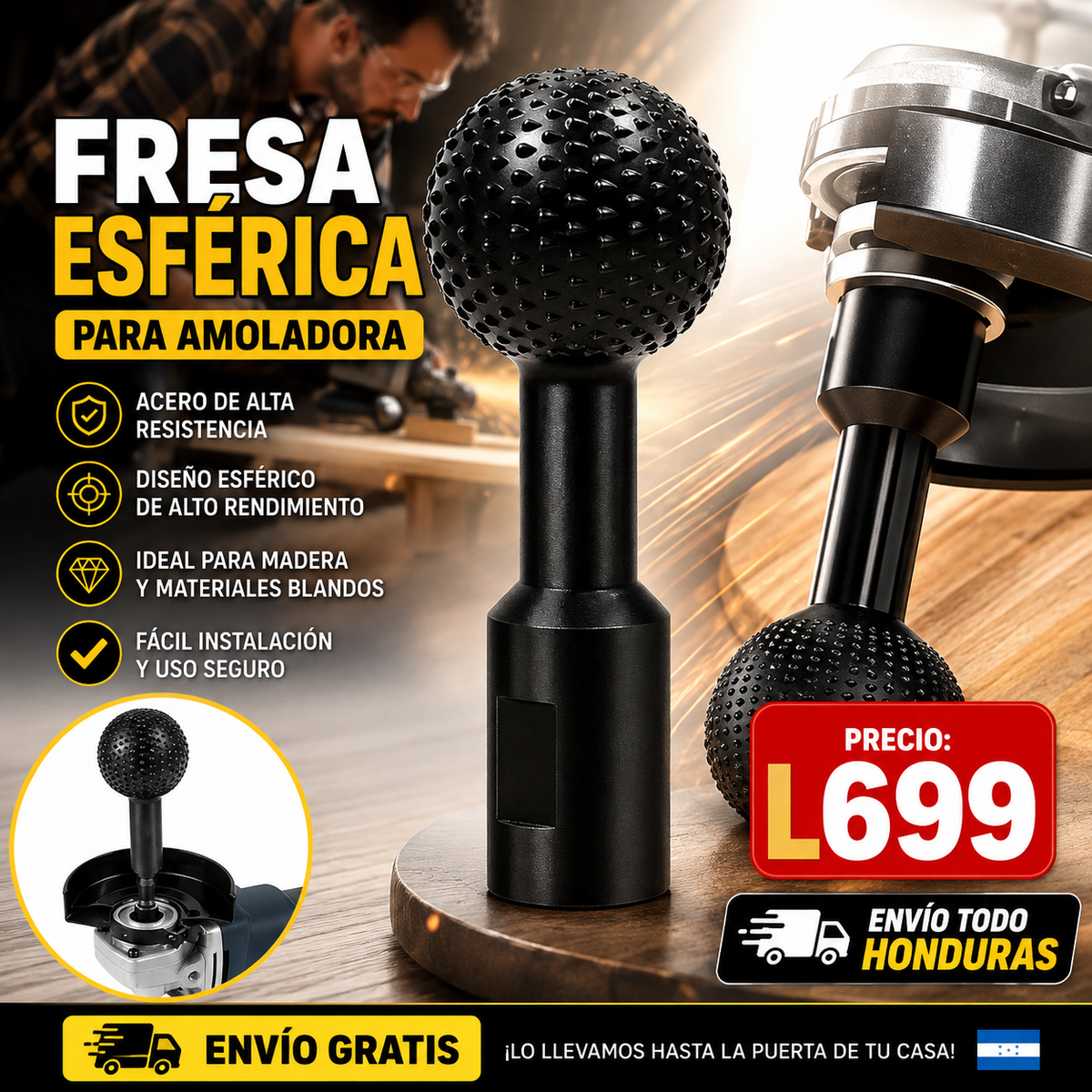 🔩 BROCA PRO 360™ para Madera + Envío Gratis 🚚