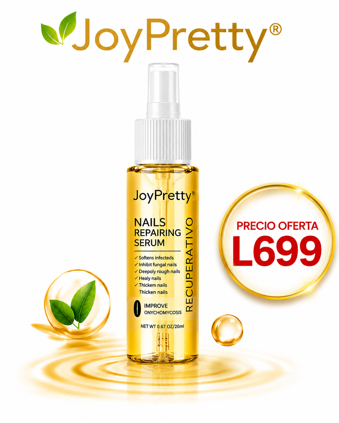 🍃JoyPretty™ el cuidado intensivo de uñas -(manos y pies) + envio gratis