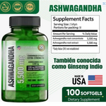 🍃 Ashwagandha - Calma Rápida, Sueño Profundo | Envío Gratis 🚚