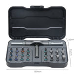 🔥🔥 Juego de destornillador 24 en 1 DIY magnético compacto y portátil con carraca