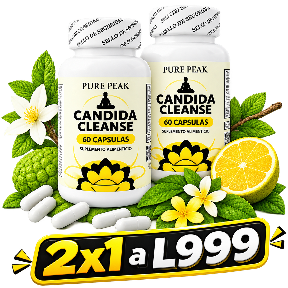 🌿 Candida Cleanse Apoya tu bienestar y siéntete mejor cada día + ENVÍO GRATIS