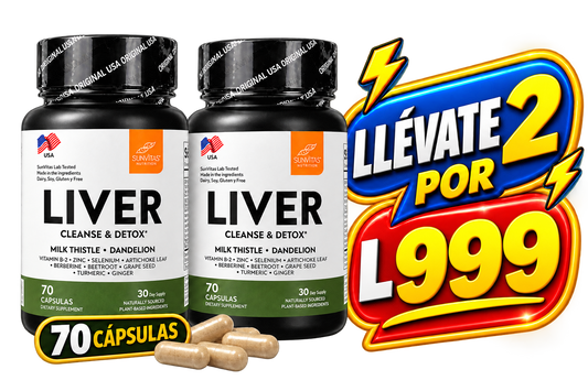 💛 LIVER CLEANSE™ - Detox Premium 70 Cápsulas | Envío Gratis