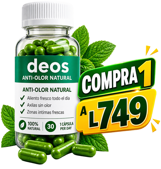🌱 DEOS Desodorante Natural | Control de olores 2X1 + Envío Gratis 🚚