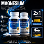💧Magnesio Complex® ™Complejo de magnesio 8 en 1 + 90  capsulas, + envio gratis