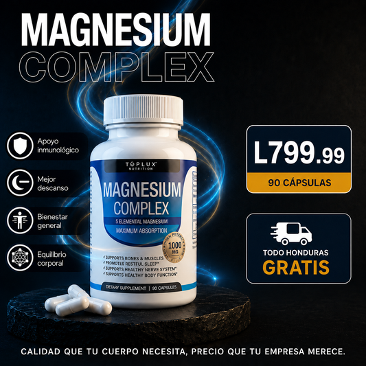💙 MAGNESIO  COMPLEX  90  CAPSULAS -8 en 1 +  + envio gratis