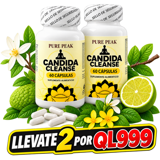 🌿 Candida Cleanse Apoya tu bienestar y siéntete mejor cada día + ENVÍO GRATIS