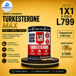 💪 TURKESTERONE | CON TONGKAT ALI 120 CAPS + ENVÍO GRATIS 🚚