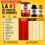 💪 TURKESTERONE | CON TONGKAT ALI 120 CAPS + ENVÍO GRATIS 🚚