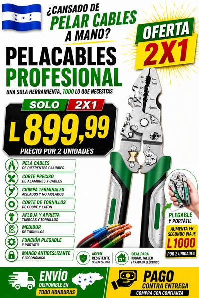 💧PELACABLES  Profesional Multifunción 10 en 1 |2X1 - L899.99+ ENVIO GRATIS 🚚