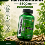 🍃 Ashwagandha - Calma Rápida, Sueño Profundo | Envío Gratis 🚚