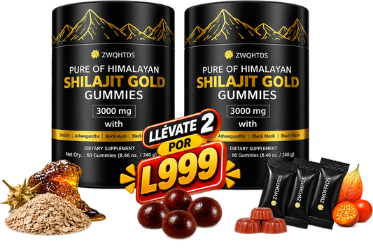 SHILAJIT GOLD GUMMIES |Potencia Resistencia Fuerza Energía y Vitalidad + envio gratis