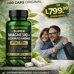 🍃🌴SUPER  MAGNESIO & ASHWAGANDHA + 60 CAPS ORIGINAL L799.99+ envio gratis